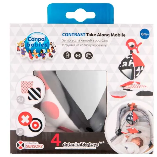 Jucărie pentru pătuțuri și cărucioare Hola Toys Baby Mix Sensory Toys 68/083  0+ / Multicolor photo 3