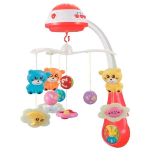 Jucărie pentru pătuțuri și cărucioare Baby Mix Animals FS-35604  0+ / Red photo 1