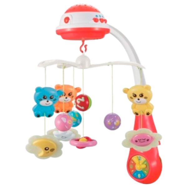 Jucărie pentru pătuțuri și cărucioare Baby Mix Animals FS-35604  0+ / Red photo 1