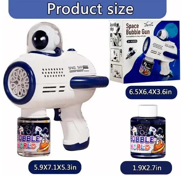 Baloane de săpun Bubble Gun Bule Astronaut 889-15A 6 Hole  / 3+ photo 4