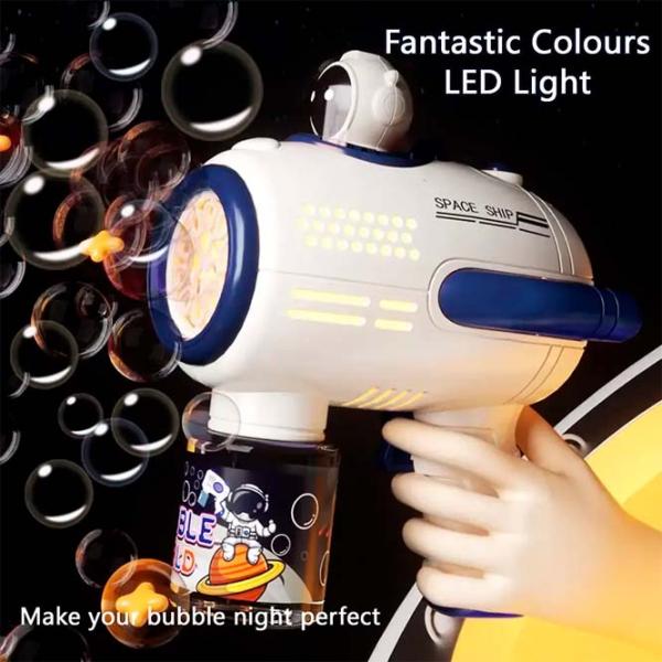 Мыльные пузыри Bubble Gun Bule Astronaut 889-15A 6 Hole  / 3+ photo 2