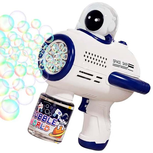 Мыльные пузыри Bubble Gun Bule Astronaut 889-15A 6 Hole  / 3+ photo 3