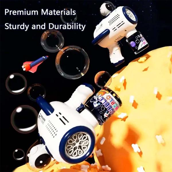 Мыльные пузыри Bubble Gun Bule Astronaut 889-15A 6 Hole  / 3+ photo 4