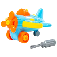 Конструктор POLESIE R30/45 Самолёт/ Разноцветный