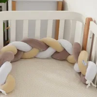 Плетеный бортик для кроватки Veres VR154.02.18  Мокка / Велюр