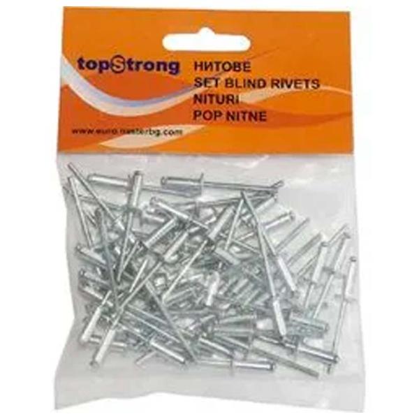 Заклепки TopStrong 511142 Алюминий / 50 photo 1