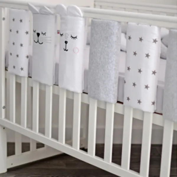 Set gard-bară de protecție Veres VR154.05.15  White / Bumbac photo 1
