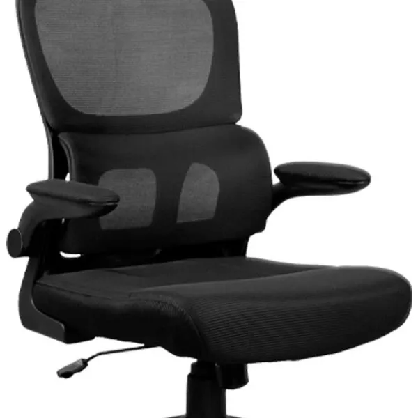 Fotoliu de birou DecoPrim F-7860  Plasă acrilică/ Black  photo 4 Fotoliu de birou DecoPrim F-7860  Plasă acrilică/ Black  photo 4