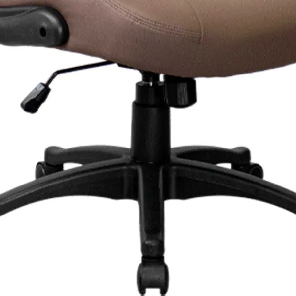 Fotoliu de birou DecoPrim F-86 ECO Piele/ Brown Gray photo 4