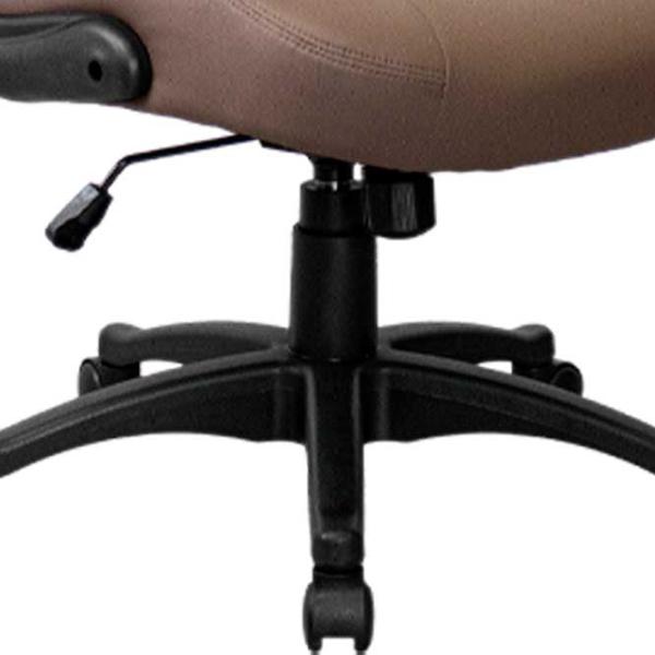 Fotoliu de birou DecoPrim F-86 ECO Piele/ Brown Gray photo 4