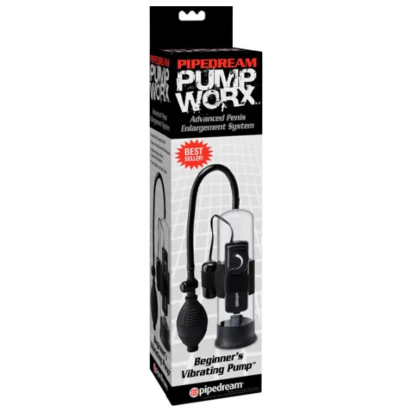 Насос для члена Pipedream Pump Worx Beginner’s Vibrating Pump 05433900000 Прозрачный photo 2
