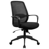 Офисное кресло DecoPrim GRANT  Акриловая сетка/ Черный 