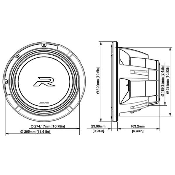 Boxe auto Alpine R2-W12D4 2250 W photo 4