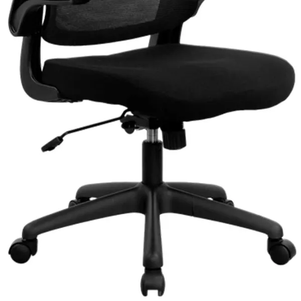 Fotoliu de birou DecoPrim Luis  Plasă acrilică/ Black  photo 4 Fotoliu de birou DecoPrim Luis  Plasă acrilică/ Black  photo 4