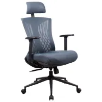 Офисное кресло DecoPrim F-7800 Акриловая сетка/ Черный 