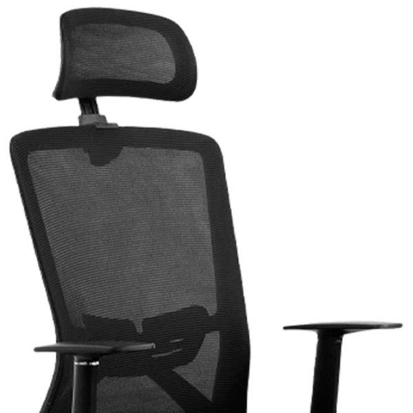 Fotoliu de birou DecoPrim Nolan  Plasă acrilică/ Black  photo 2 Fotoliu de birou DecoPrim Nolan  Plasă acrilică/ Black  photo 2