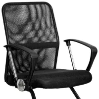 Fotoliu de birou DecoPrim F-60L Plasă acrilică/ Black photo 2