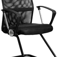 Fotoliu de birou DecoPrim F-60L Plasă acrilică/ Black photo 4