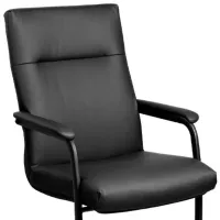Scaun de birou DecoPrim Austin ECO Piele/ Black photo 2