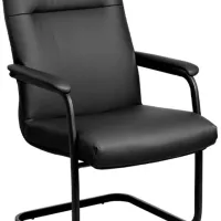 Scaun de birou DecoPrim Austin ECO Piele/ Black photo 3