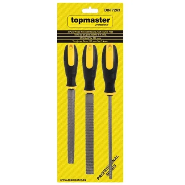 Set pile Topmaster 360109  Oțel / 200 mm photo 2