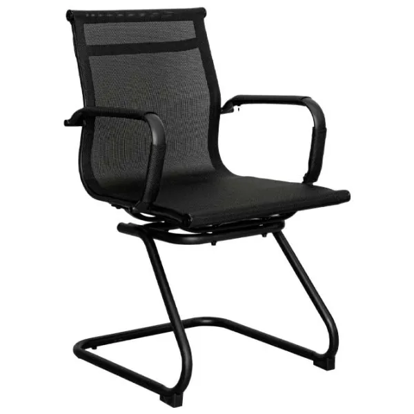 Fotoliu de birou DecoPrim F-75L  Plasă acrilică/ Black  photo 1 Fotoliu de birou DecoPrim F-75L  Plasă acrilică/ Black  photo 1
