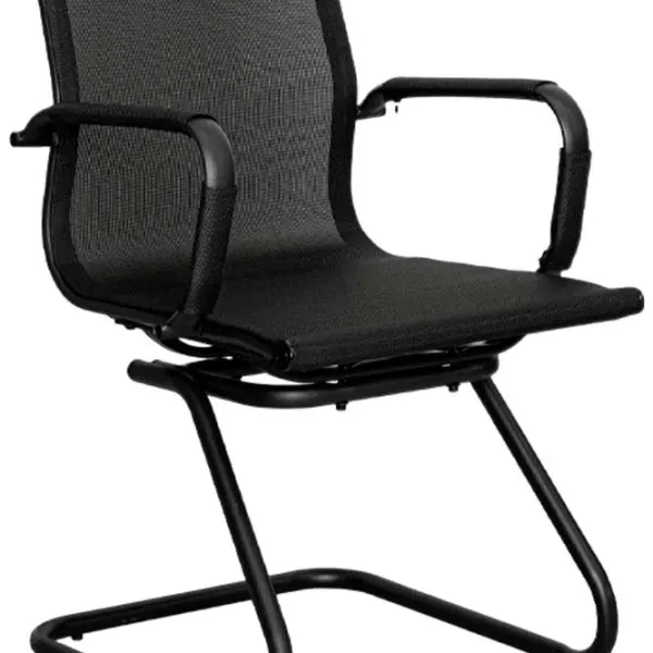 Fotoliu de birou DecoPrim F-75L  Plasă acrilică/ Black  photo 4 Fotoliu de birou DecoPrim F-75L  Plasă acrilică/ Black  photo 4