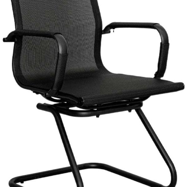 Fotoliu de birou DecoPrim F-75L  Plasă acrilică/ Black  photo 4 Fotoliu de birou DecoPrim F-75L  Plasă acrilică/ Black  photo 4