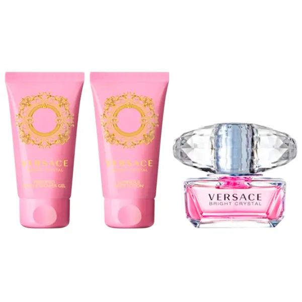 Парфюмерный набор для женщин Versace BRIGHT CRYSTAL Туалетная вода / Цветочный photo 2 Парфюмерный набор для женщин Versace BRIGHT CRYSTAL Туалетная вода / Цветочный photo 2