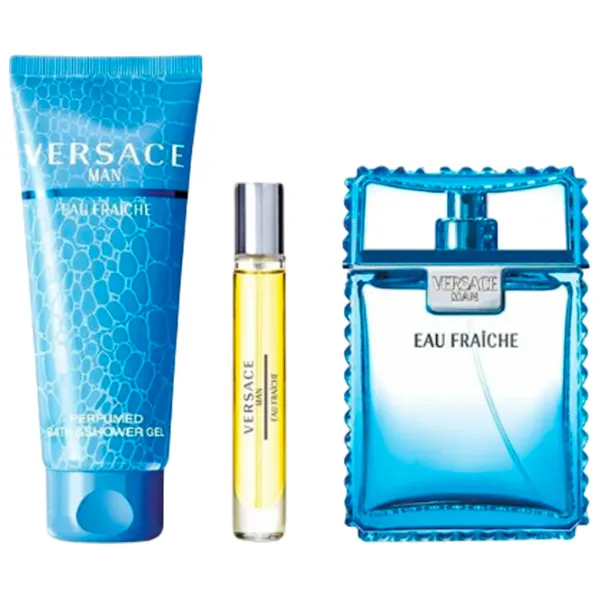 Set de parfumuri pentru bărbați Versace Eau Fraiche Apă de toaletă / Acvatic photo 5 Set de parfumuri pentru bărbați Versace Eau Fraiche Apă de toaletă / Acvatic photo 5