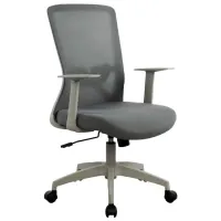 Fotoliu de birou DecoPrim Norton  Plasă acrilică/ Gray 