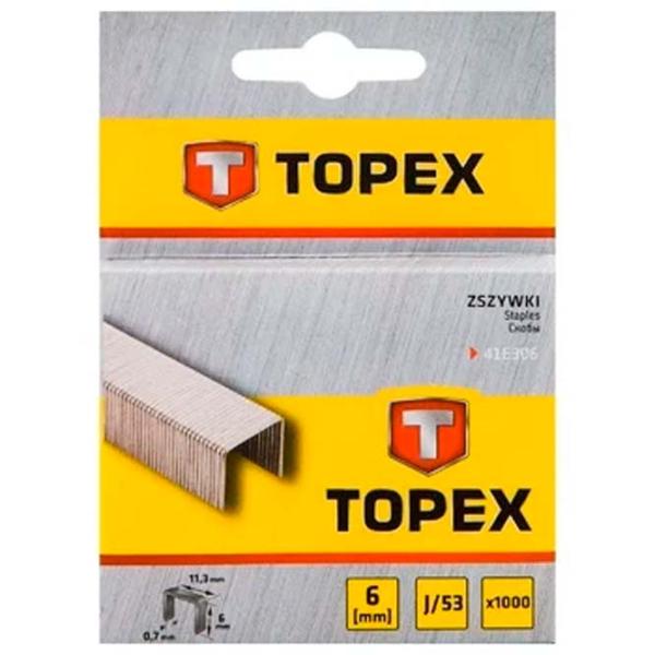 Cкобы Topex 51247 Алюминий / 1000 photo 1