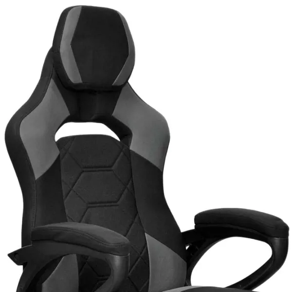 Fotoliu de birou DecoPrim Devin Stofă/ Black Gray photo 2 Fotoliu de birou DecoPrim Devin Stofă/ Black Gray photo 2