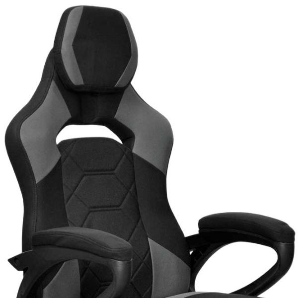 Fotoliu de birou DecoPrim Devin Stofă/ Black Gray photo 2 Fotoliu de birou DecoPrim Devin Stofă/ Black Gray photo 2