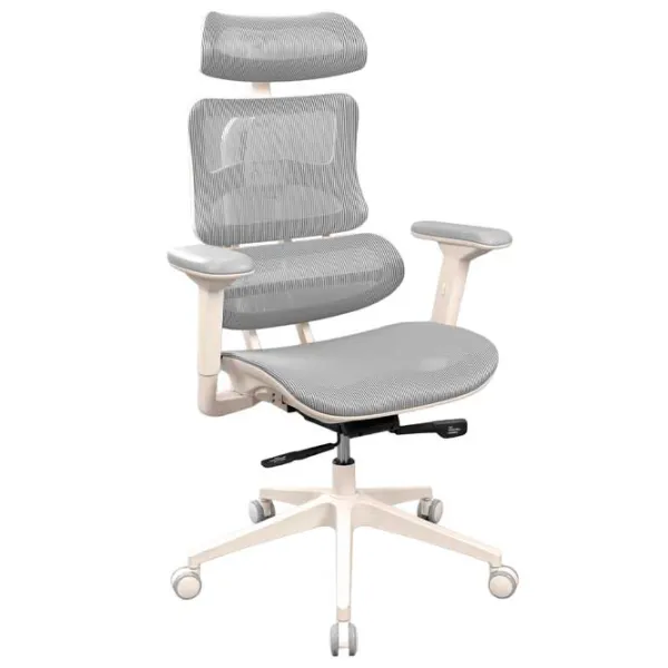 Офисное кресло DecoPrim CM-B137AW-4 Акриловая сетка/ Серый White photo 1