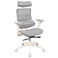 Офисное кресло DecoPrim CM-B137AW-4 Акриловая сетка/ Серый White