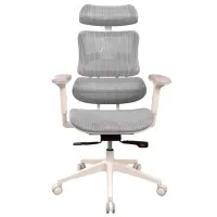 Офисное кресло DecoPrim CM-B137AW-4 Акриловая сетка/ Серый White photo 3