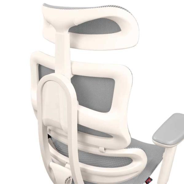 Офисное кресло DecoPrim CM-B137AW-4 Акриловая сетка/ Серый White photo 4