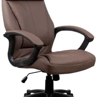 Fotoliu de birou DecoPrim BX-8850 Piele artificială/ Brown photo 4