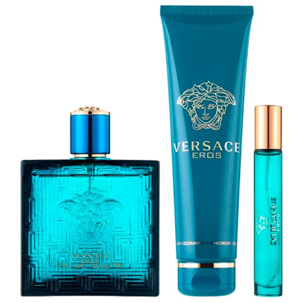 Парфюмерный набор для мужчин Versace Eros  Туалетная вода / Фужерный  photo 1 Парфюмерный набор для мужчин Versace Eros  Туалетная вода / Фужерный  photo 1