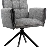 Scaun de bucătărie DecoPrim Junior Catifea/ Gray photo 2