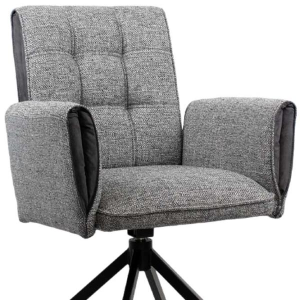 Scaun de bucătărie DecoPrim Junior Catifea/ Gray  photo 3 Scaun de bucătărie DecoPrim Junior Catifea/ Gray  photo 3