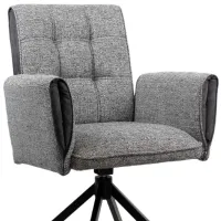 Scaun de bucătărie DecoPrim Junior Catifea/ Gray photo 3