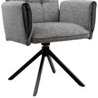 Scaun de bucătărie DecoPrim Junior Catifea/ Gray photo 5