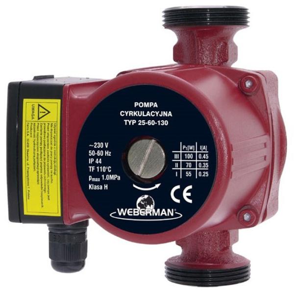 Pompă de circulație Ferro 25-60 130 Metal / Red photo 1