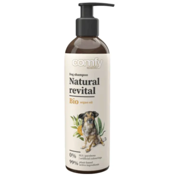 Șampon și balsam animale Comfy NATURAL REVITAL pentru câine / 0.25l photo 1 Șampon și balsam animale Comfy NATURAL REVITAL pentru câine / 0.25l photo 1