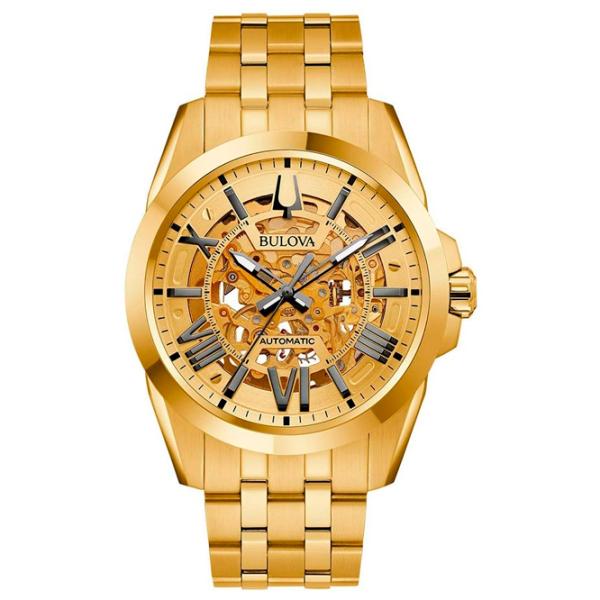 Ceas de mână pentru bărbați Bulova 97A162 Mecanic / 43 mm photo 1 Ceas de mână pentru bărbați Bulova 97A162 Mecanic / 43 mm photo 1