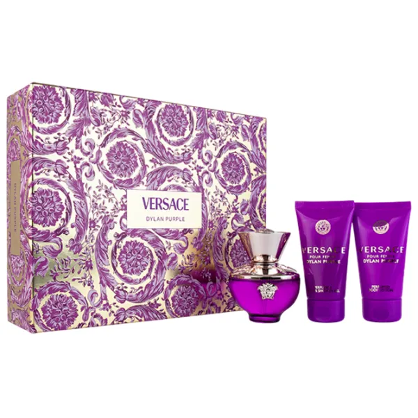 Парфюмерный набор для женщин Versace Dylan Purple Парфюмерная вода / Фруктовый photo 1 Парфюмерный набор для женщин Versace Dylan Purple Парфюмерная вода / Фруктовый photo 1