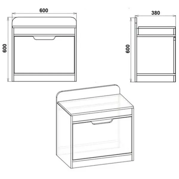 Dulap pentru încălțăminte KompaniT ТО-8 60 x 60 x 60 /Gray /Gray photo 2 Dulap pentru încălțăminte KompaniT ТО-8 60 x 60 x 60 /Gray /Gray photo 2
