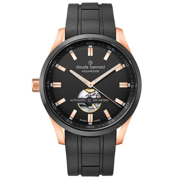Ceas de mână pentru bărbați Claude Bernard 85026-37RNCA-NIR Mecanic / 44 mm photo 1